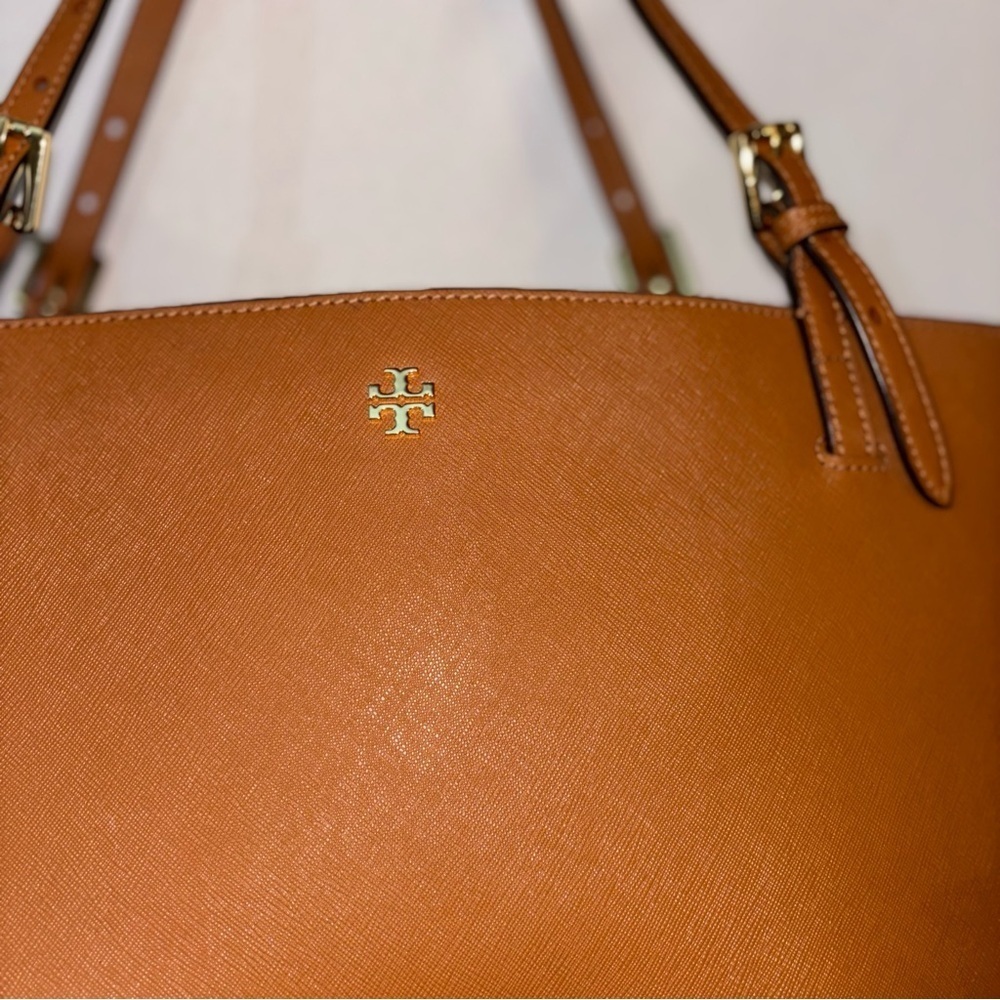 Tory Burch York Luggage Brown Tote Saffiano - Picture 5 of 16
